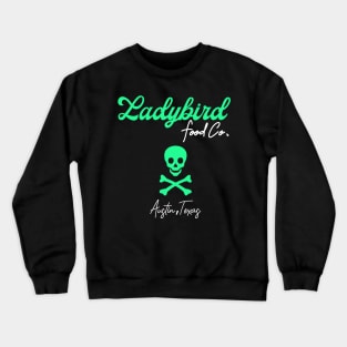 Ladybird Food Co. Minty Green Friendly Skull & Crossbones Crewneck Sweatshirt